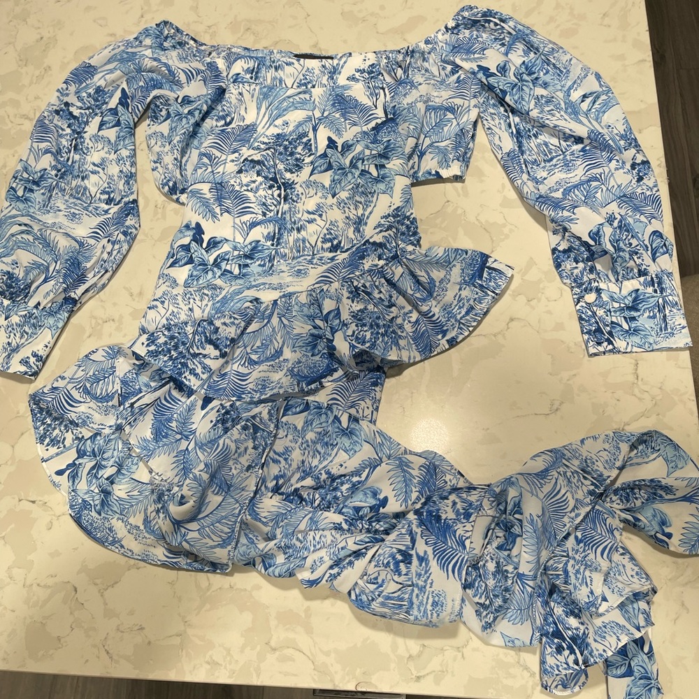FASHION NOVA CROP TOP & Ruffle Skirt Set - Picture 11 of 11